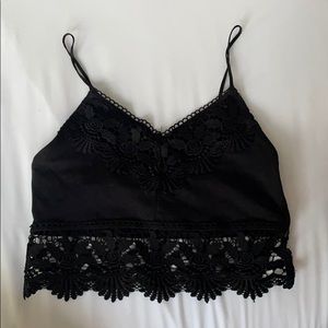 Lace tube top